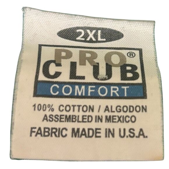 Pro Club Green Shark Logo San Jose T-Shirt 2XL 100% Cotton - Picture 2 of 4